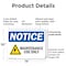Signmission Maintenance Use Only, 14 in W x Rectangle, Plastic OS-2PACK-NS-P-1014-L-14112 - alternate 6